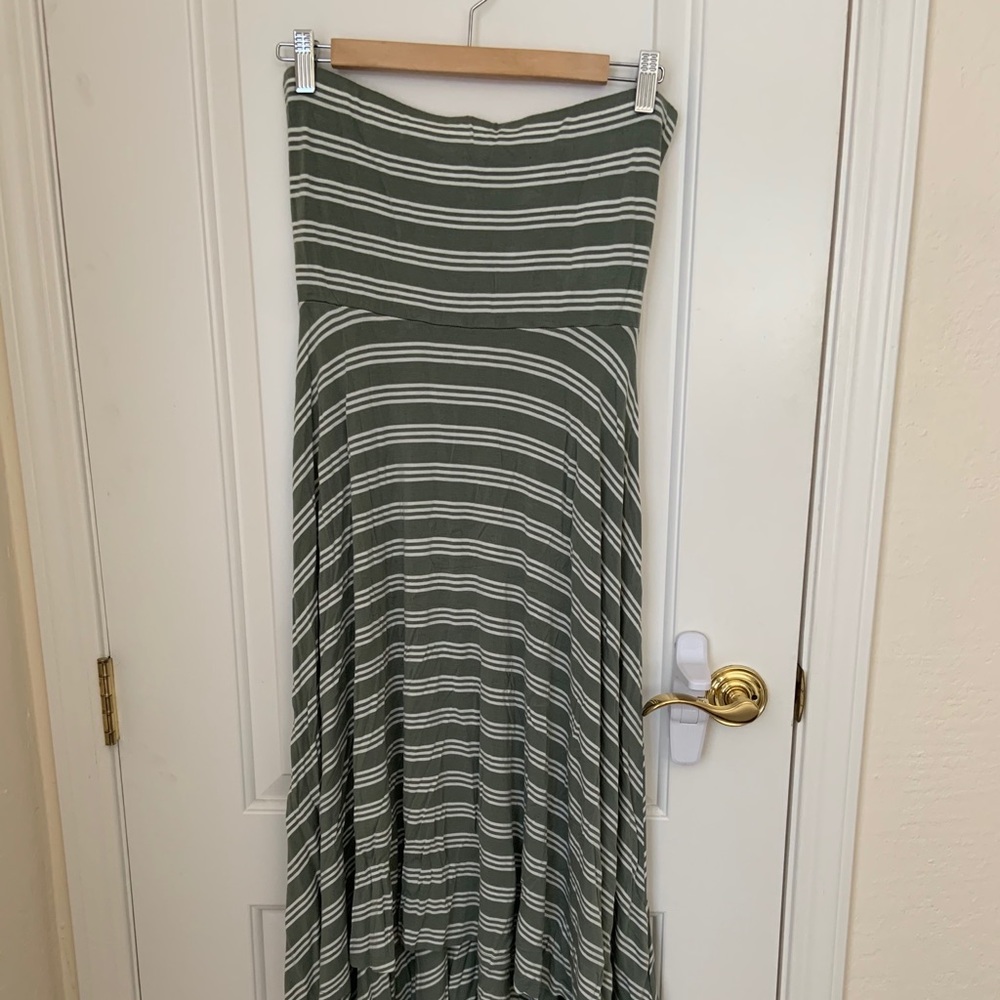 Motherhood Maternity Strapless High Low Dress